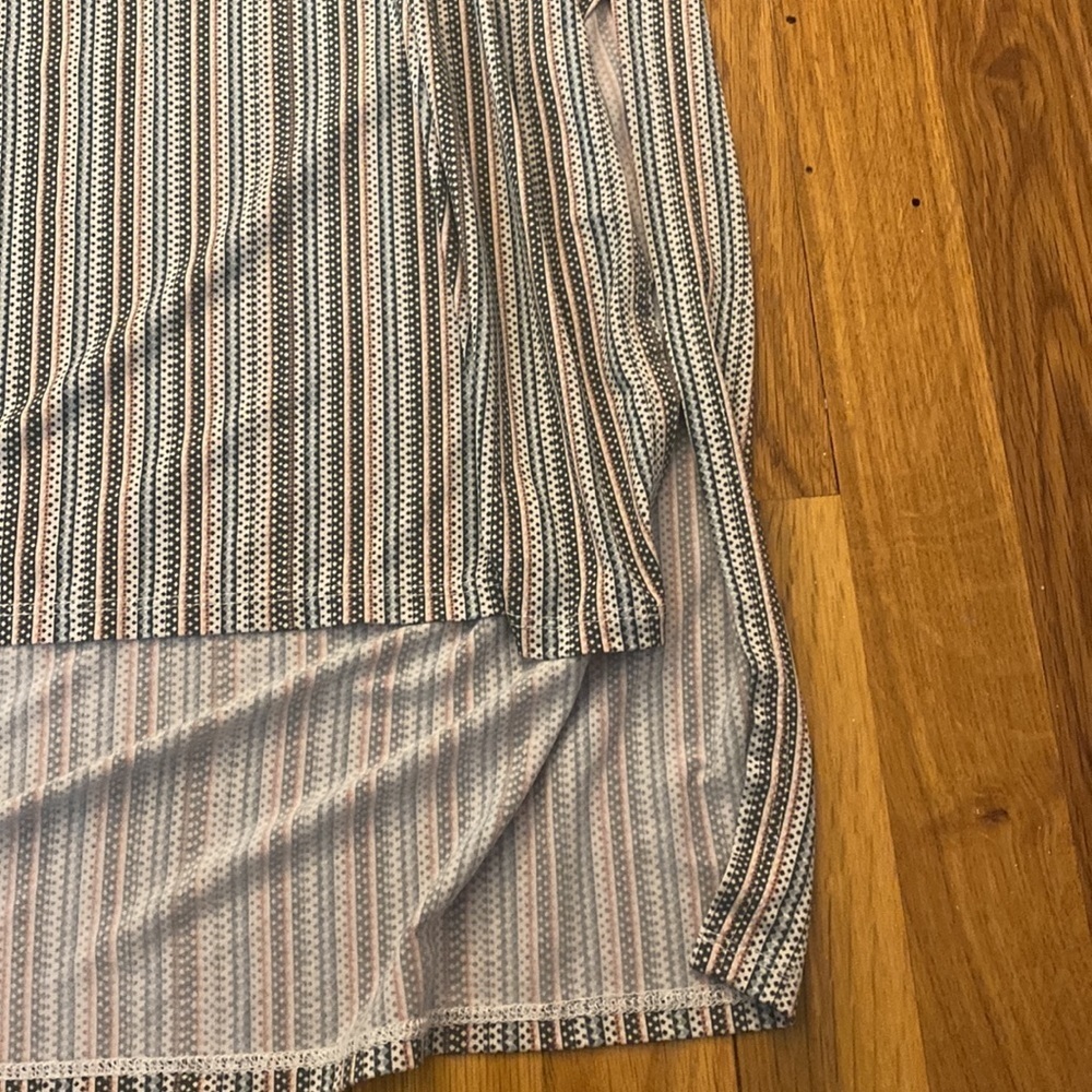 BCBGeneration Women’s Blue and Pink Striped Dress With Slits Size L - Picture 3 of 11